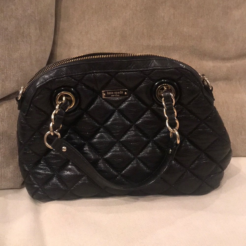 Black quilted Kate Spade Purse